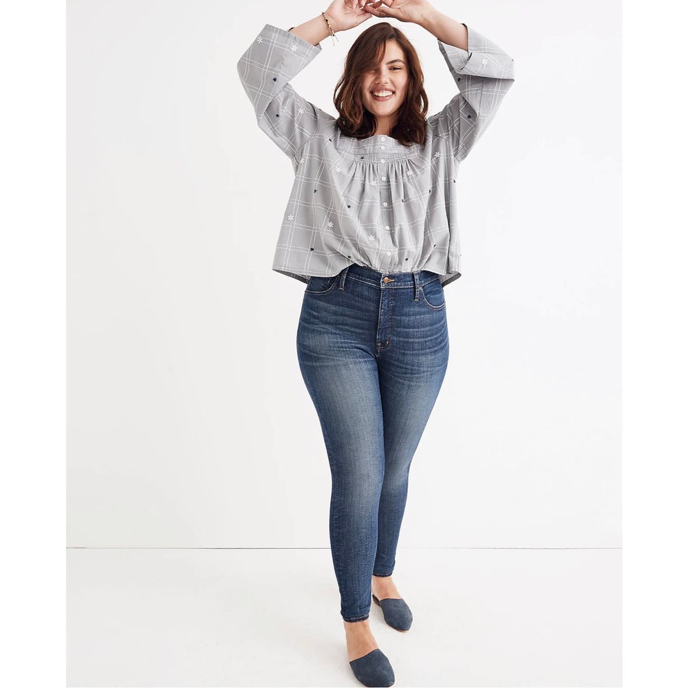 NWT Madewell sz 26W Blue Jeans Curvy Skinny Stretch High-Rise